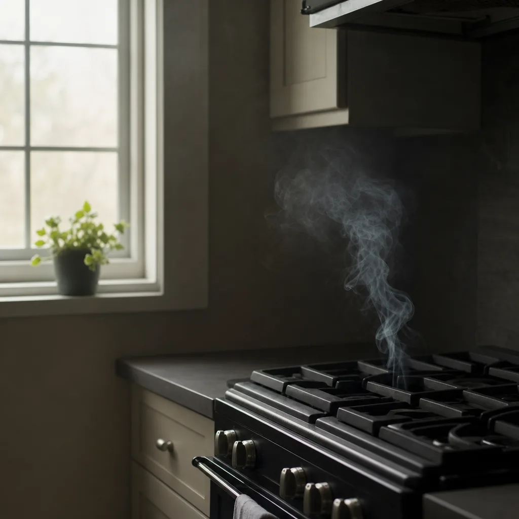 Rökskadad lägenhet efter brand